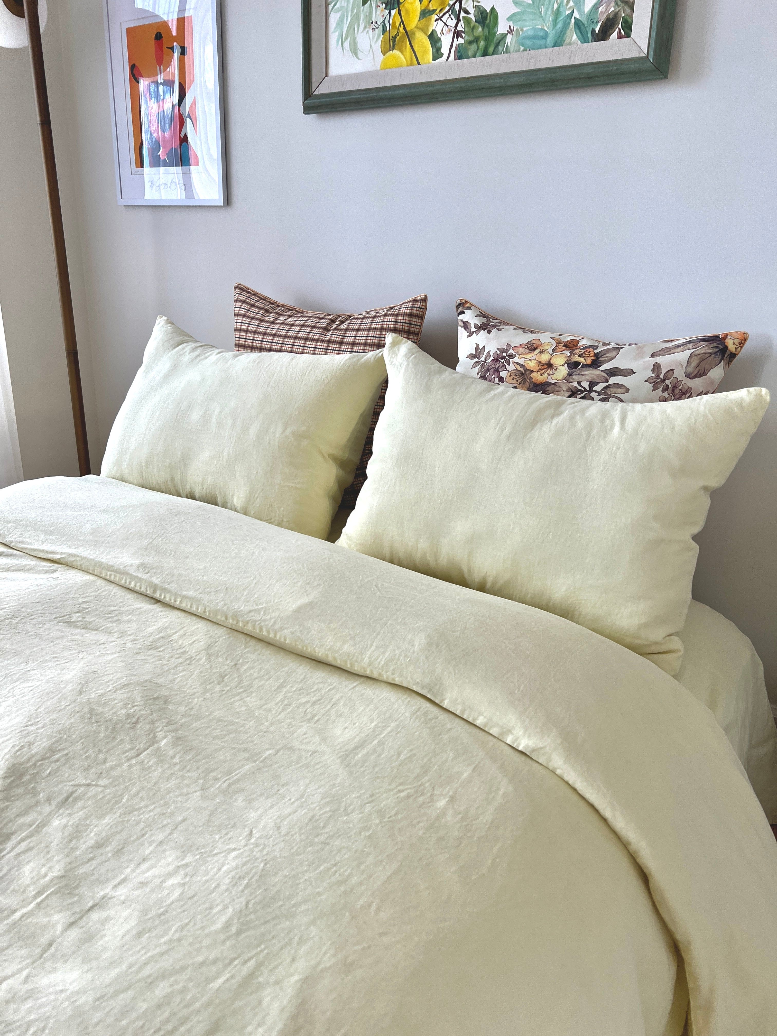 Madagascar Vanilla Linen Duvet Cover