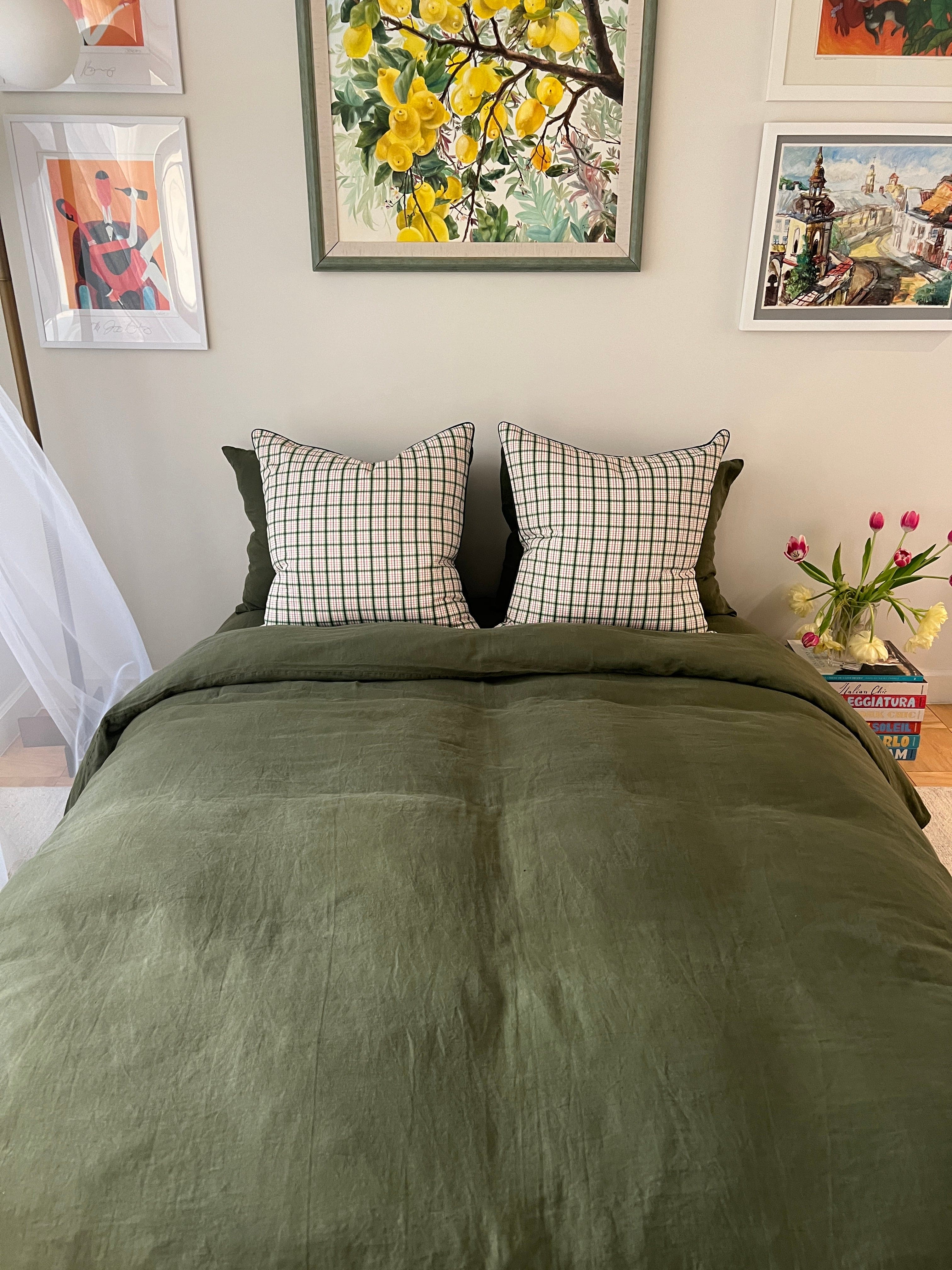 Bali Jungle "Light" Linen Bedding Set