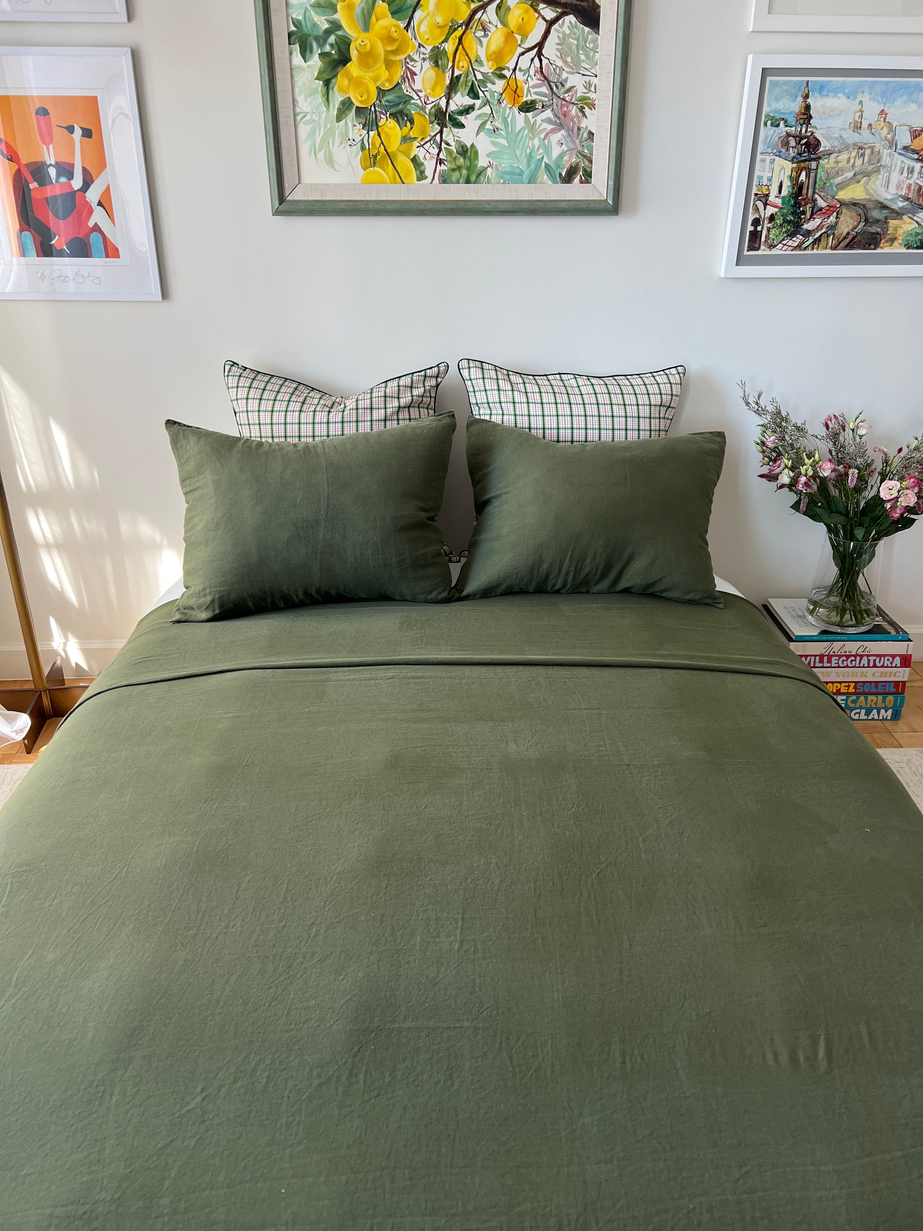 Bali Jungle "Light" Linen Bedding Set